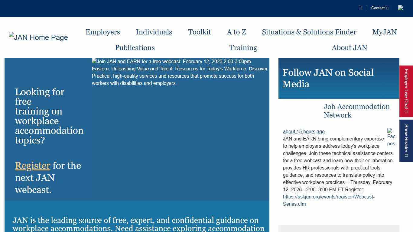 JAN - Job Accommodation Network